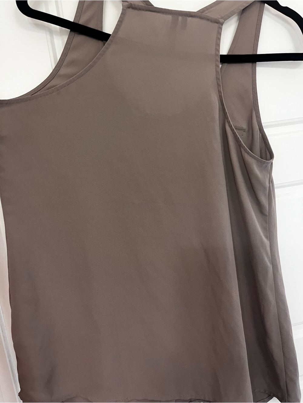 Maurices Taupe Racerback Button-Front Tank - Picture 3 of 4